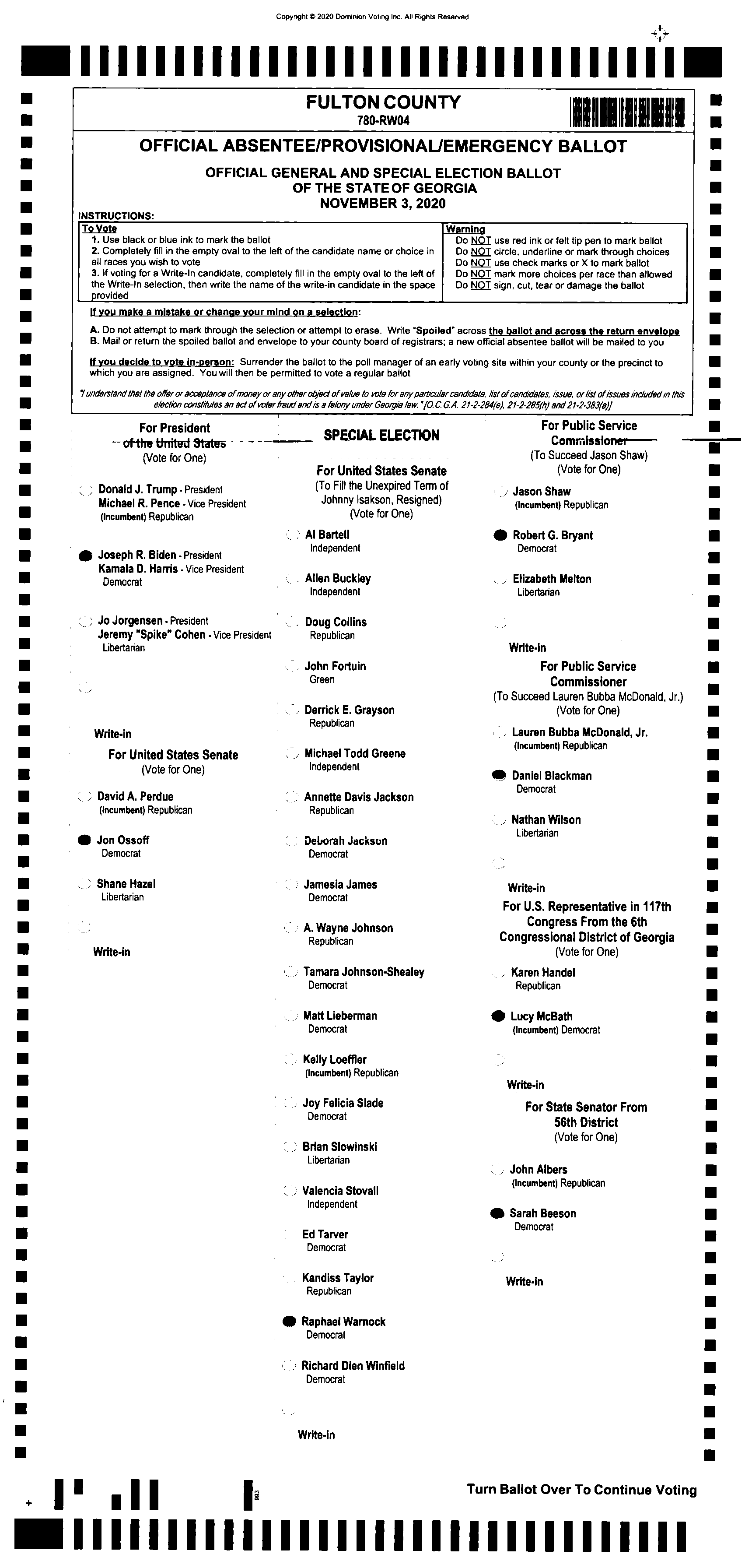 Doubled Ballot